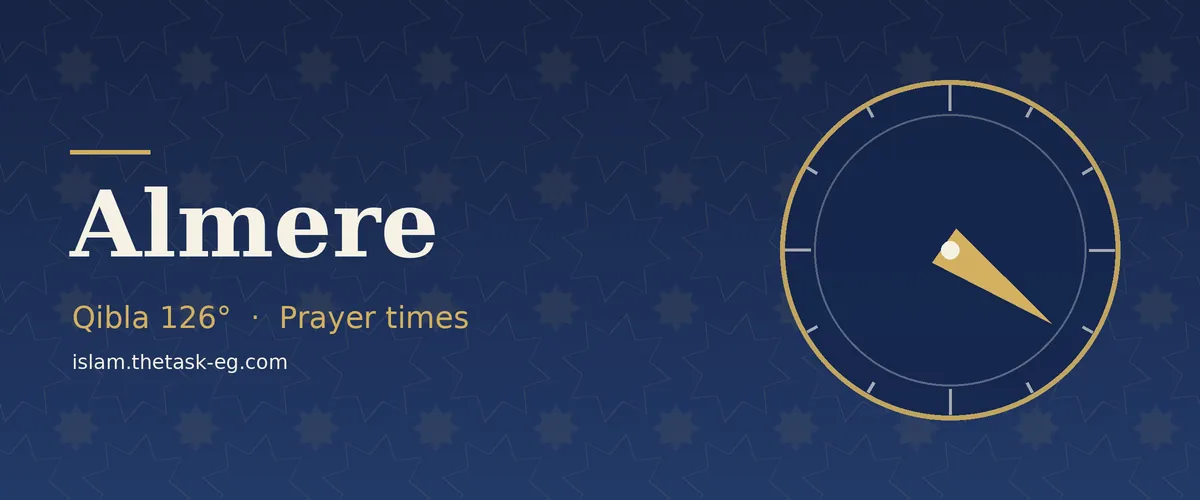 Prayer times in Almere