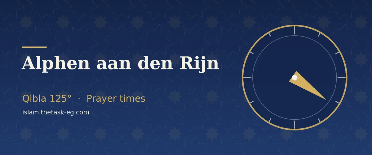 Ramadan timetable for Alphen aan den Rijn