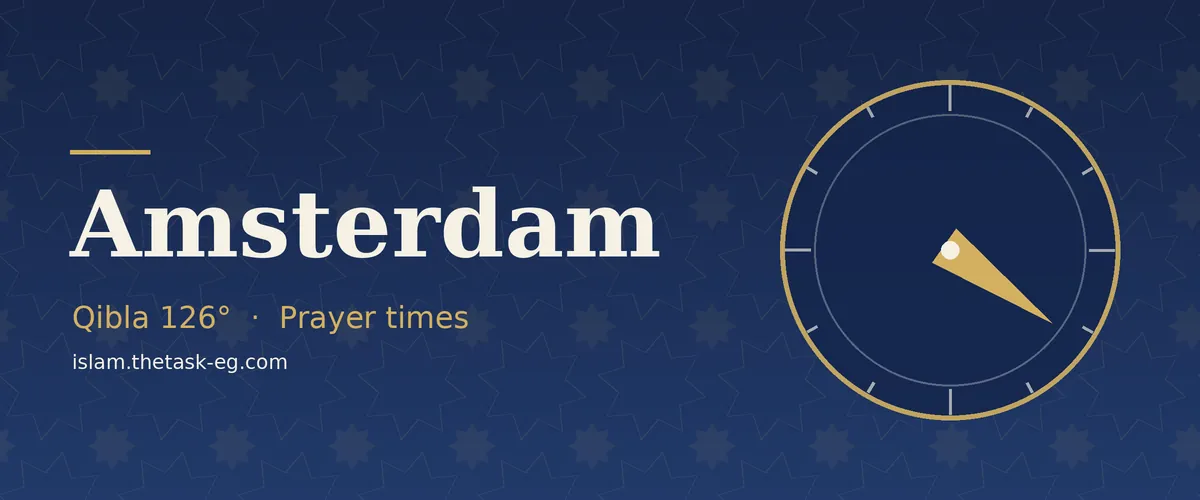 Prayer times in Amsterdam