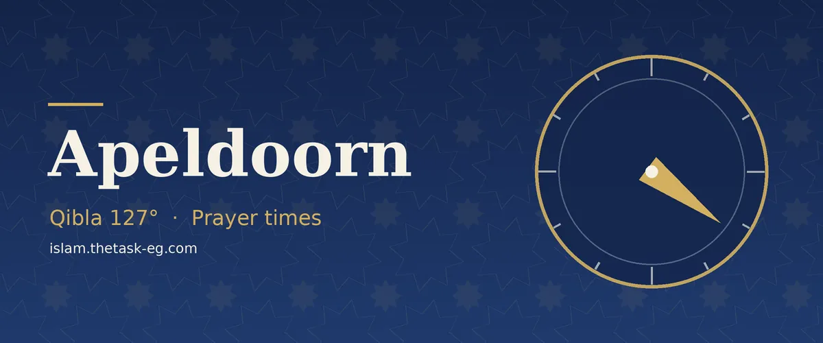 Prayer times in Apeldoorn