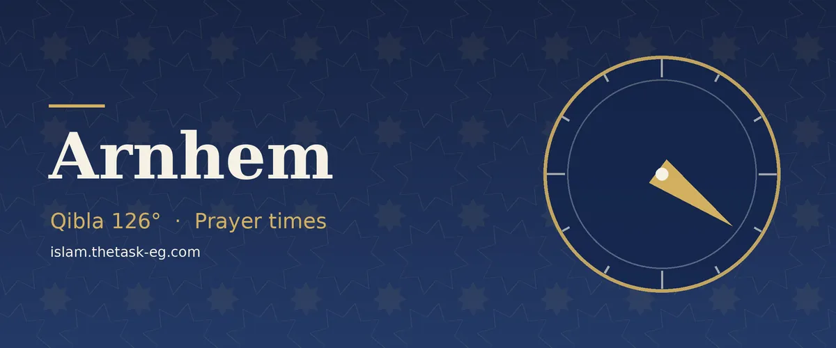 Ramadan timetable for Arnhem