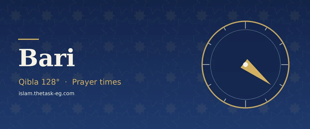 Ramadan timetable for Bari