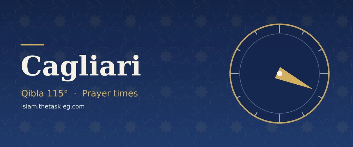 Prayer times in Cagliari