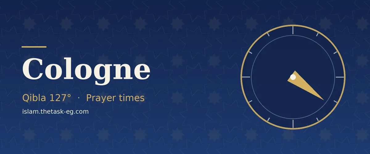 Prayer times in Cologne