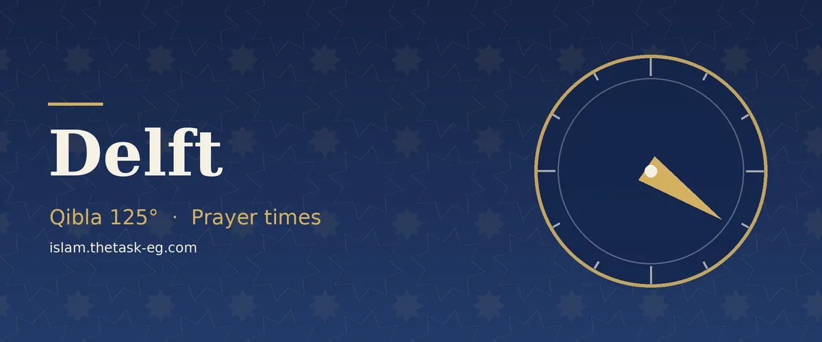 Prayer times in Delft