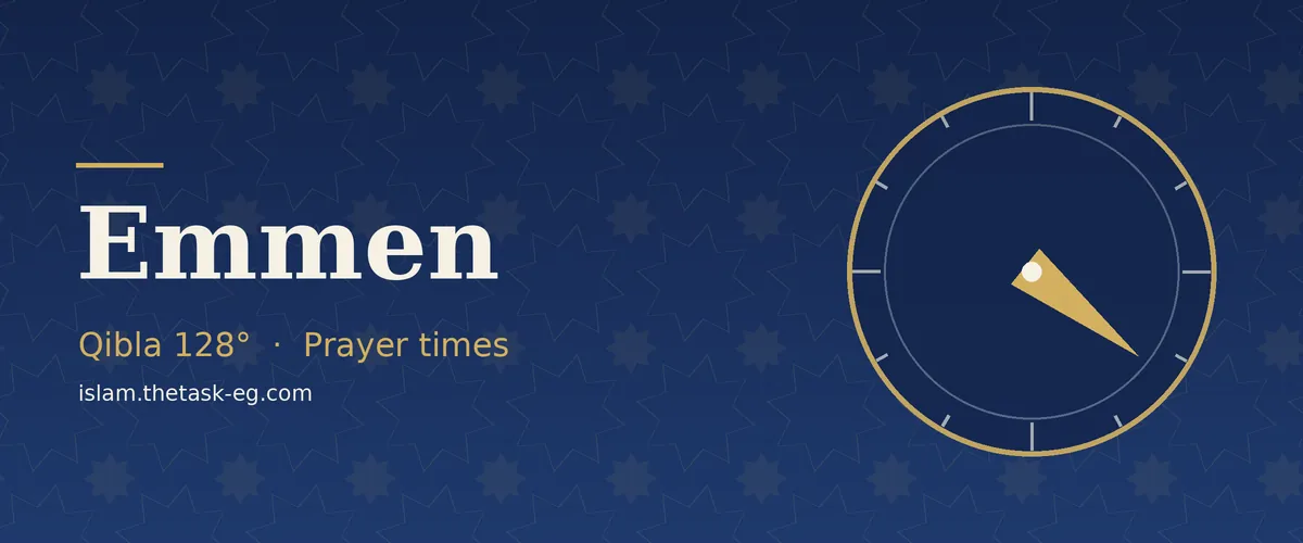 Prayer times in Emmen