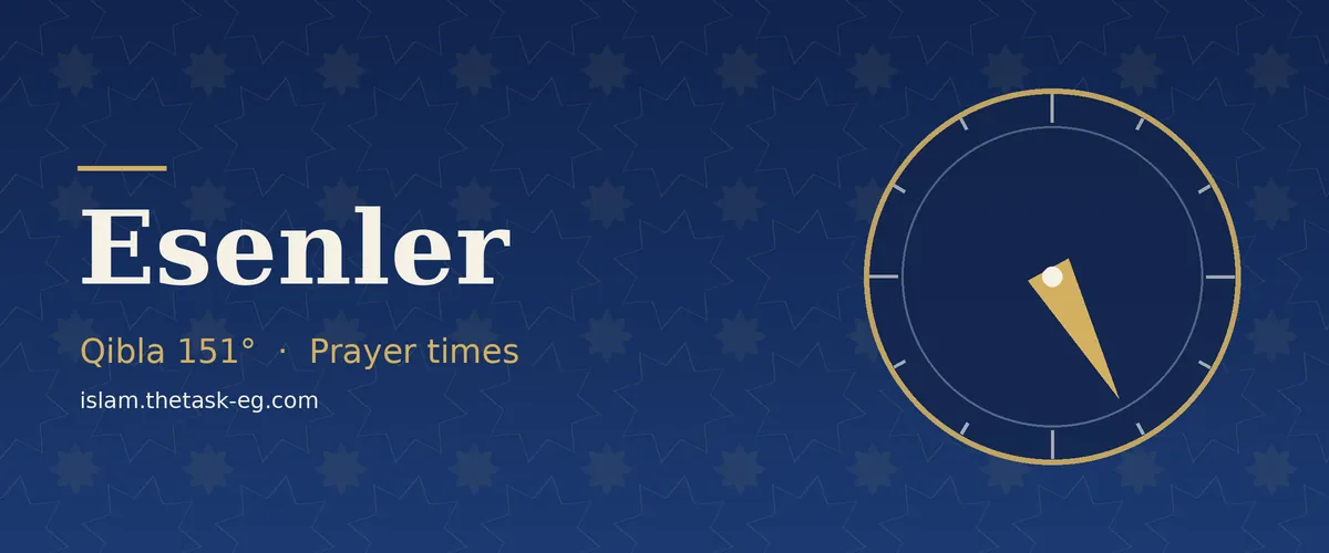 Ramadan timetable for Esenler