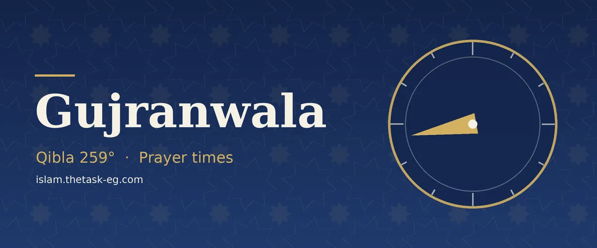 Ramadan timetable for Gujranwala
