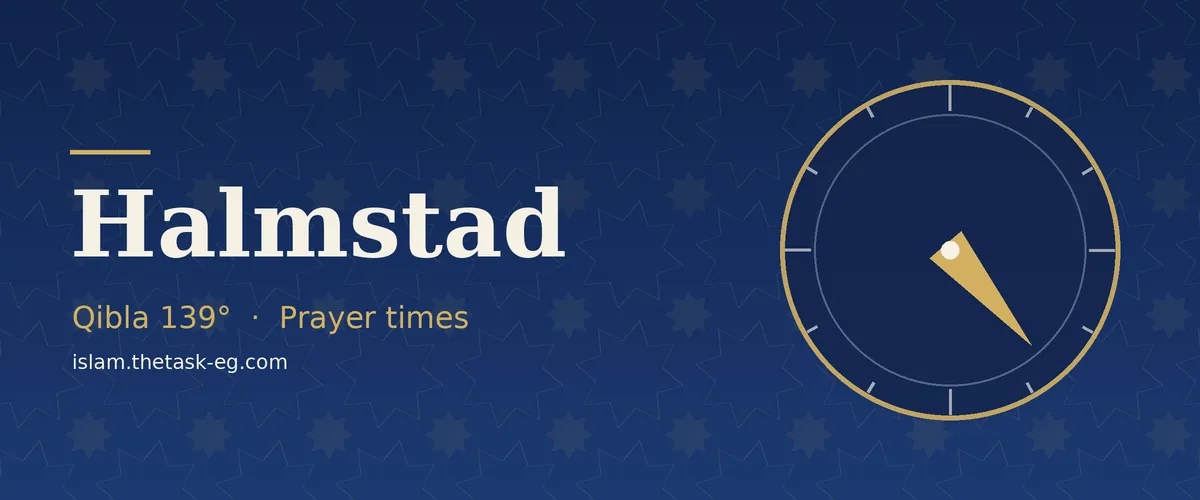 Prayer times in Halmstad