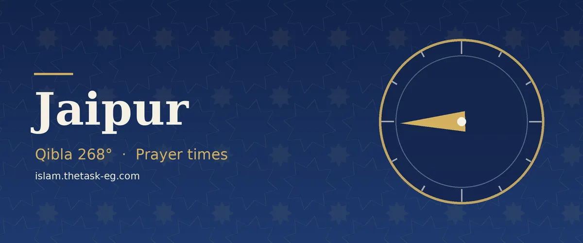 Prayer times in Jaipur