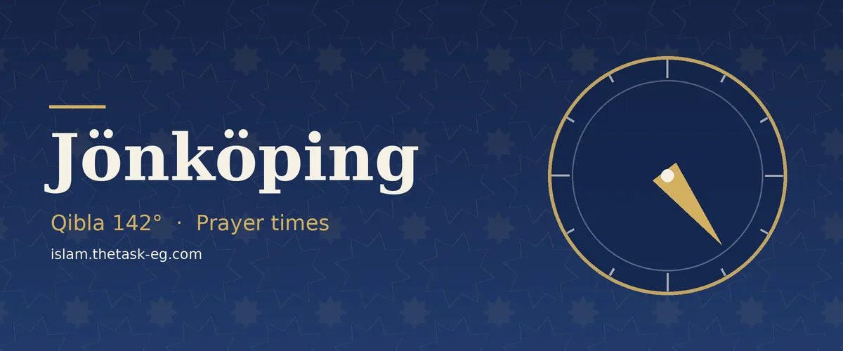 Prayer times in Jönköping