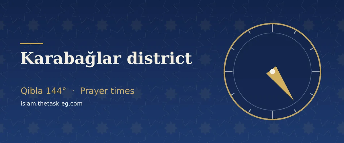 Ramadan timetable for Karabağlar district