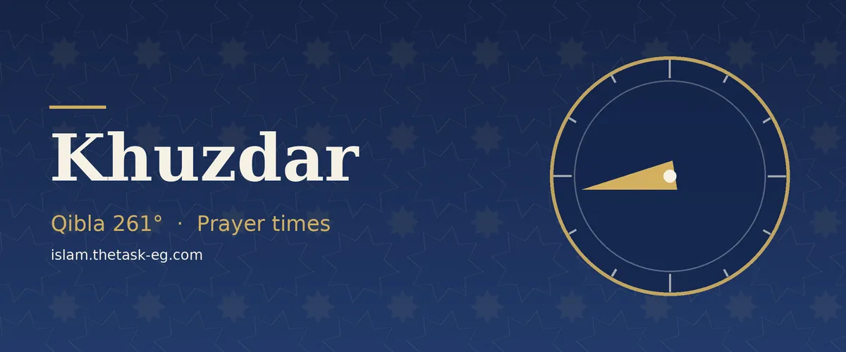 Prayer times in Khuzdar