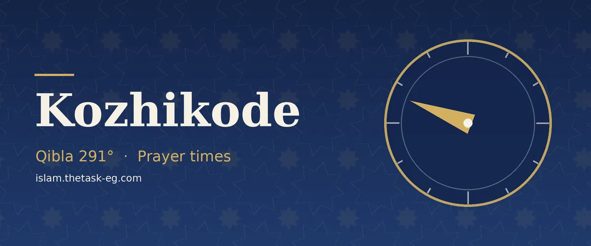 Prayer times in Kozhikode