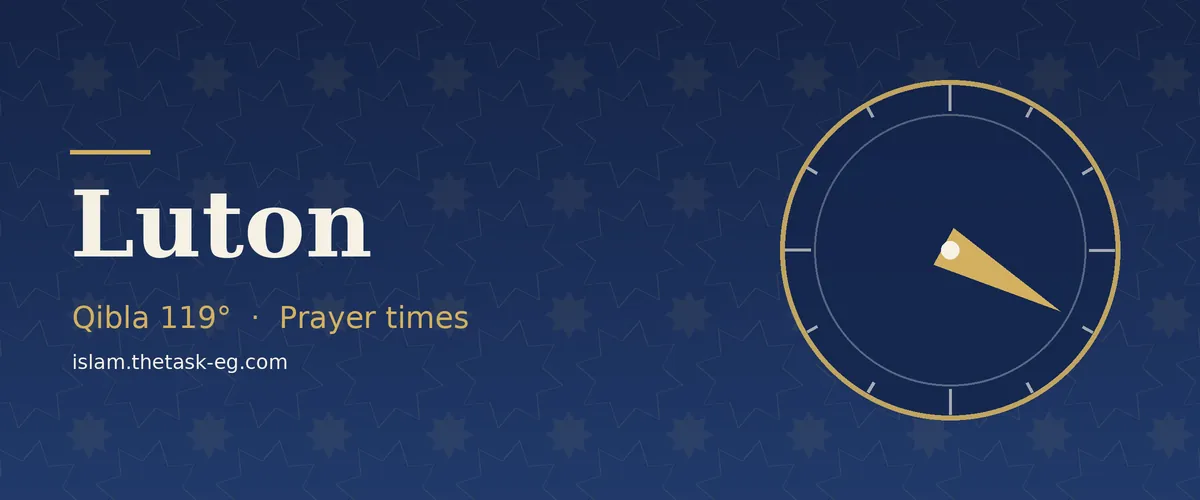 Prayer times in Luton