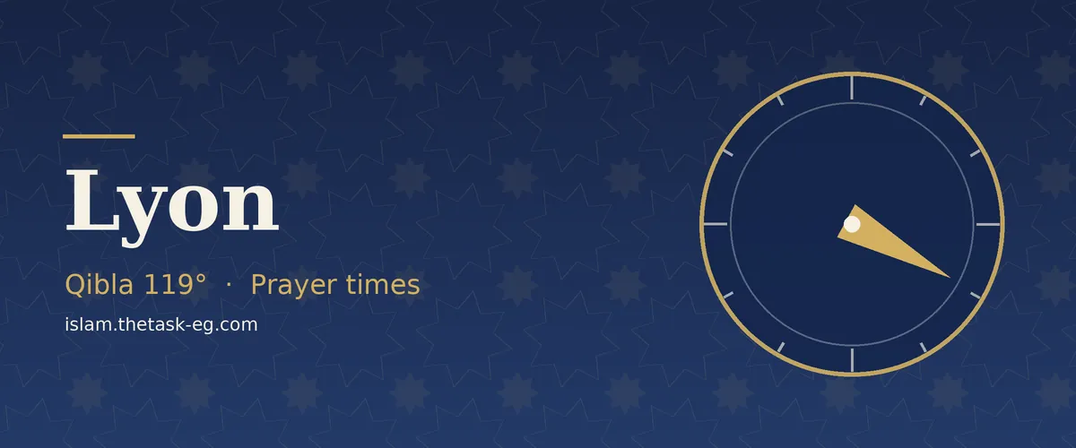 Prayer times in Lyon