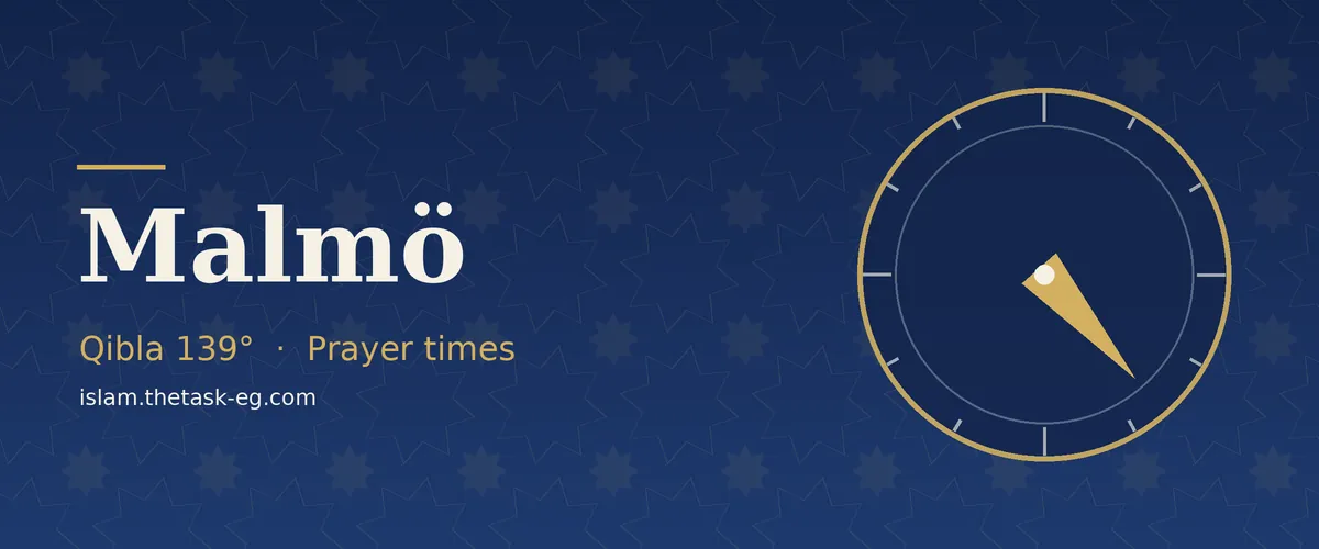 Prayer times in Malmö
