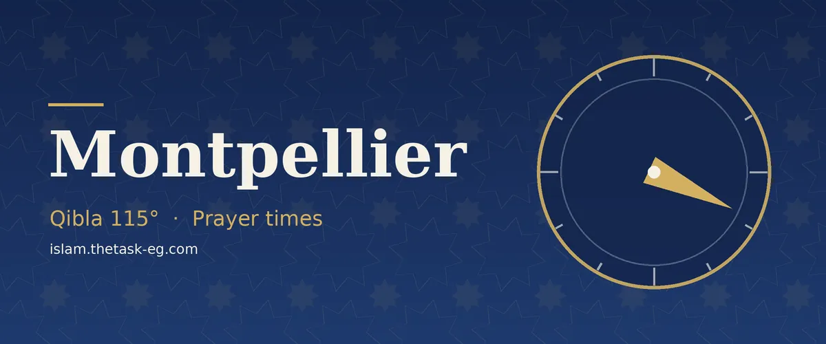 Prayer times in Montpellier