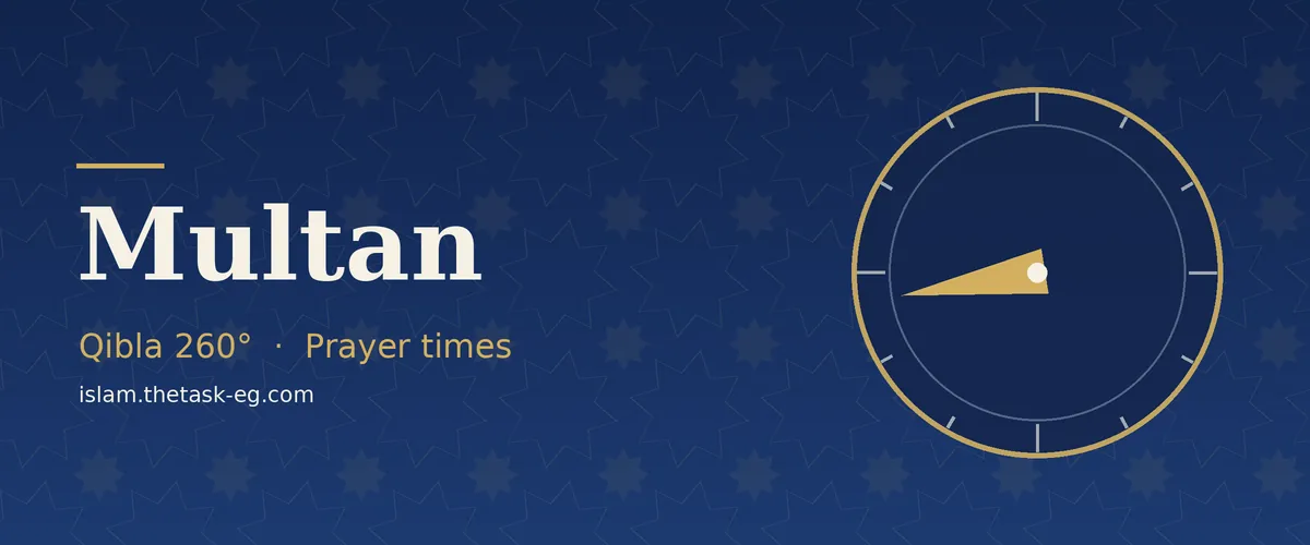 Ramadan timetable for Multan