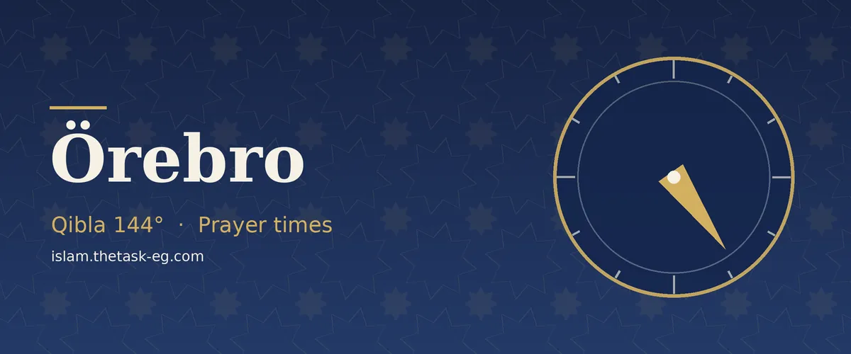 Prayer times in Örebro