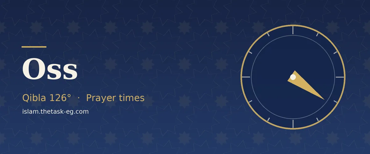 Ramadan timetable for Oss