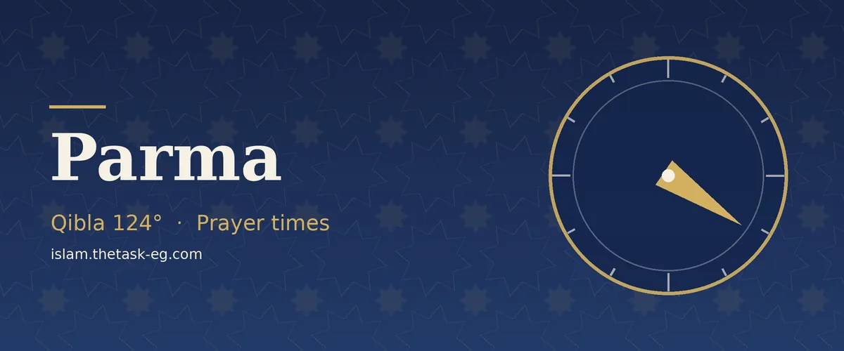 Ramadan timetable for Parma