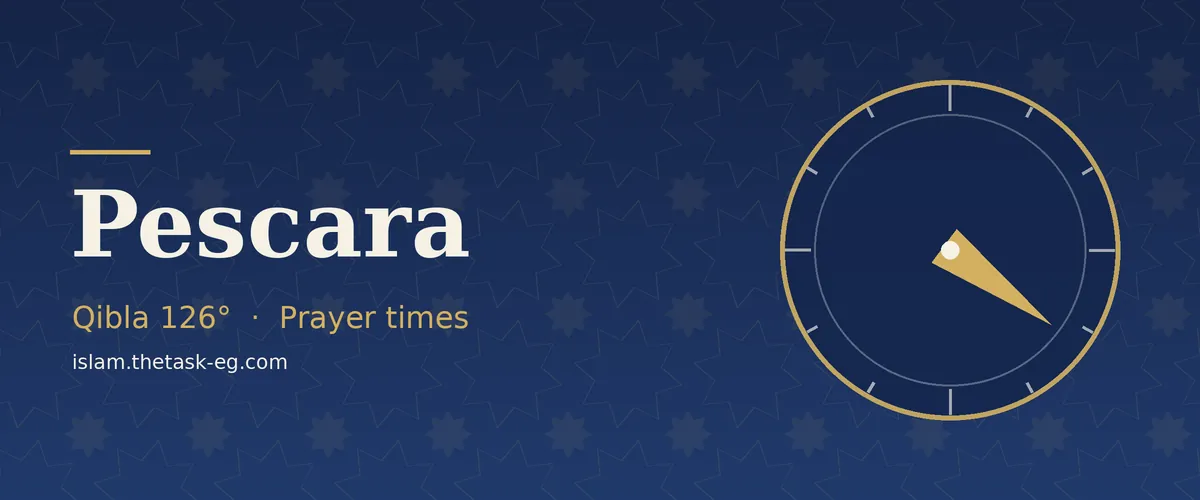 Prayer times in Pescara