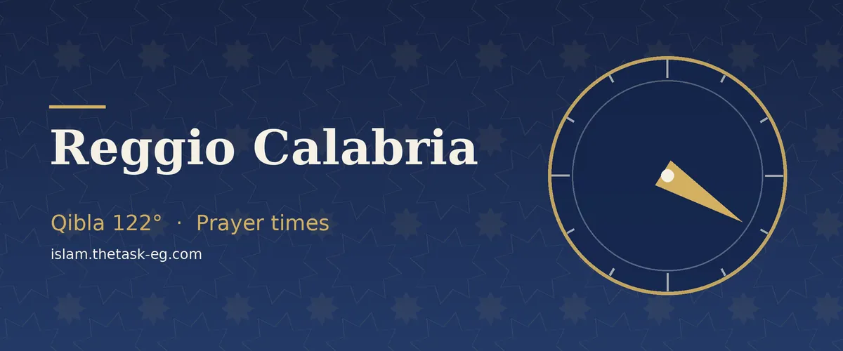 Ramadan timetable for Reggio Calabria