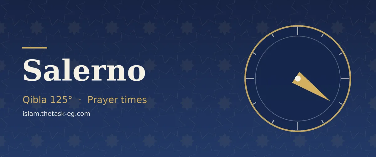 Prayer times in Salerno