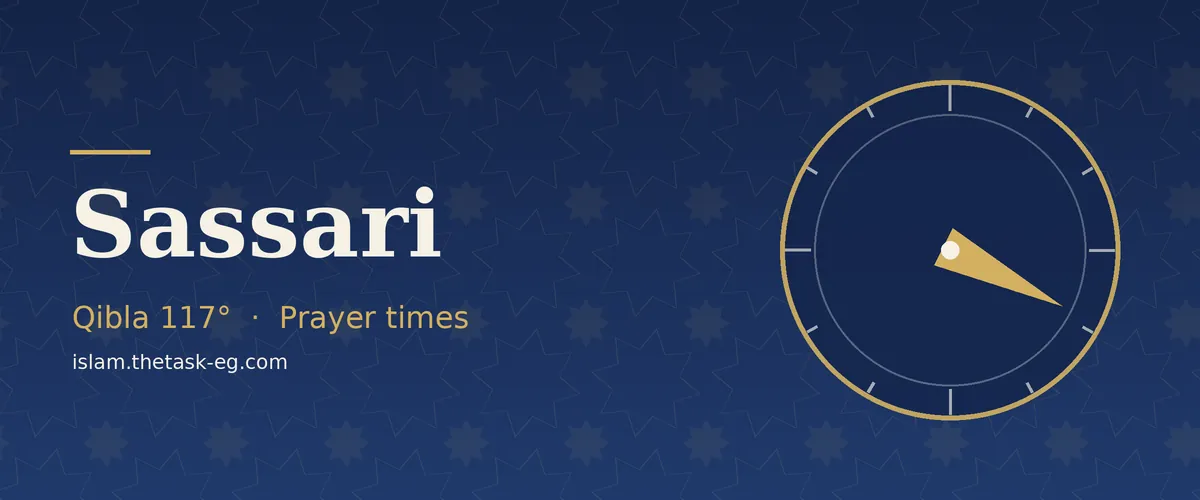 Prayer times in Sassari