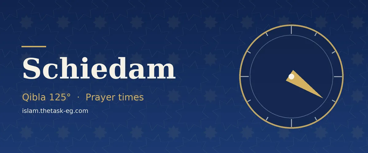 Prayer times in Schiedam