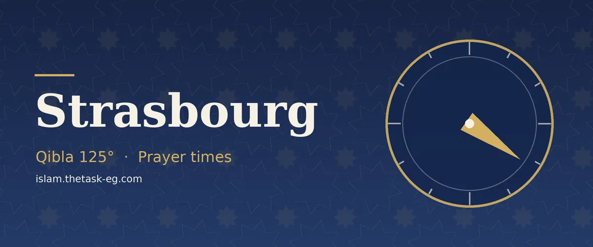 Prayer times in Strasbourg