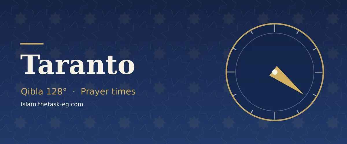 Prayer times in Taranto