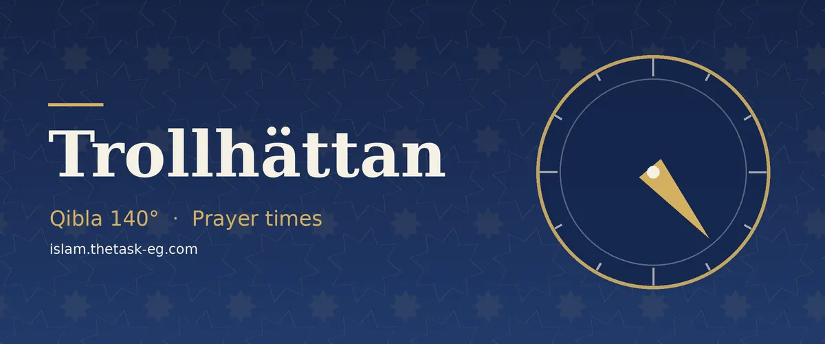 Prayer times in Trollhättan
