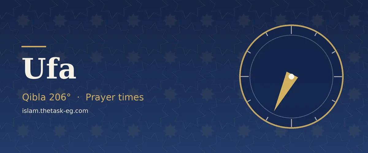 Prayer times in Ufa