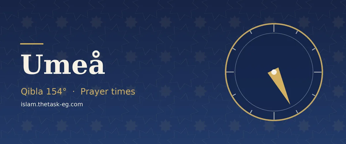 Prayer times in Umeå