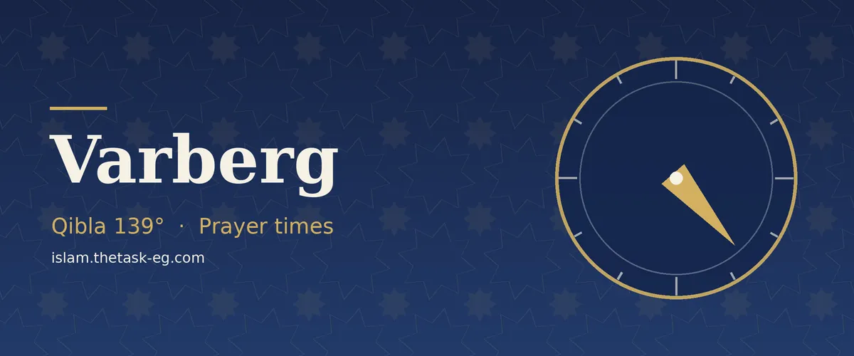 Prayer times in Varberg