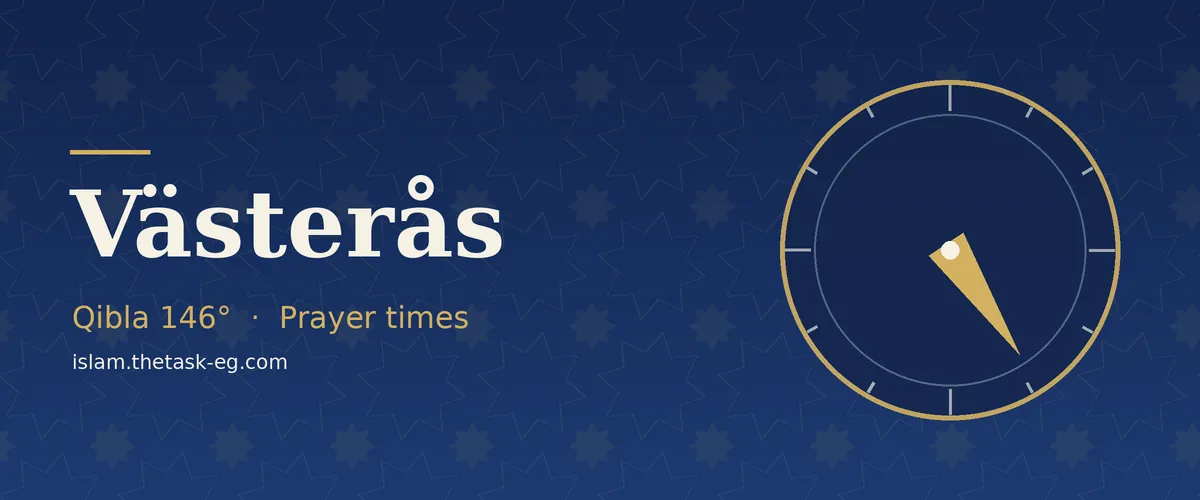 Ramadan timetable for Västerås