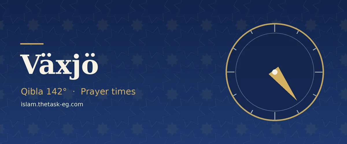 Prayer times in Växjö
