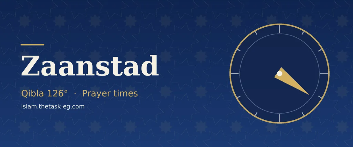 Prayer times in Zaanstad